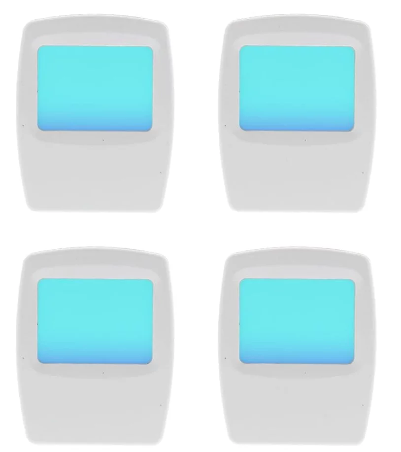 Fall prevention night light blue